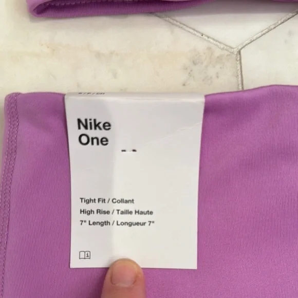 Nike Purple Sports Bra and Shorts Set - Picture 3 of 4